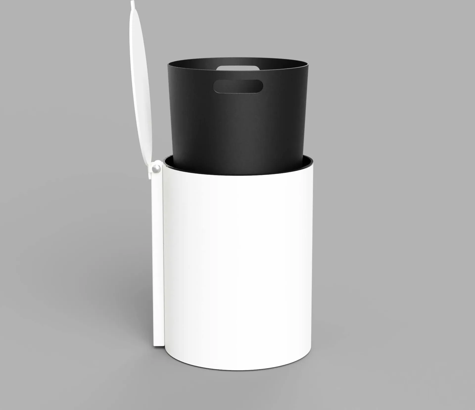 Nichba badrumspapperskorg, White Nichba