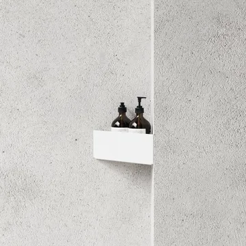 Nichba duschhylla - White, hörn - Nichba