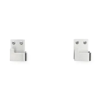 Nichba handdukskrok - Brushed stainless steel, 2-pack - Nichba