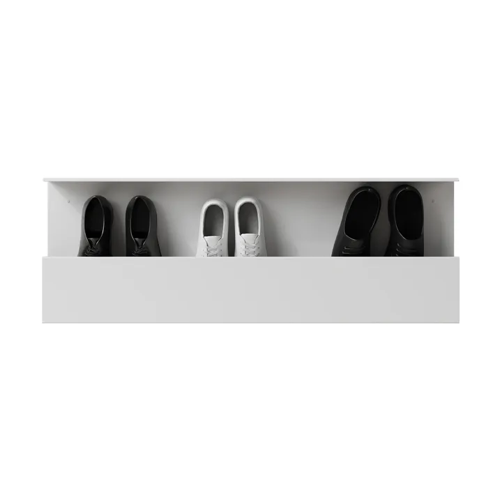 Nichba skohylla - White, 100 cm - Nichba