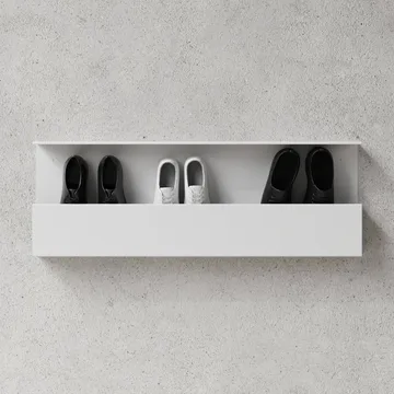 Nichba skohylla - White, 100 cm - Nichba