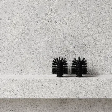 Nichba toalettborsthuvud - Black, 2-pack - Nichba