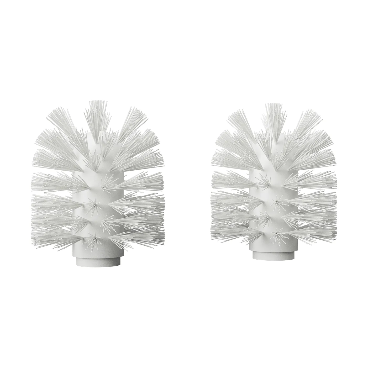 Nichba toalettborsthuvud, White, 2-pack Nichba