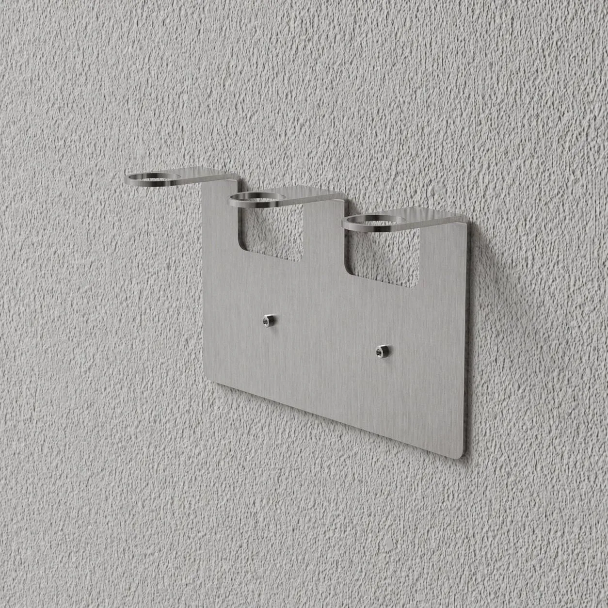 Nichba tvålhållare, Brushed stainless steel, triple Nichba