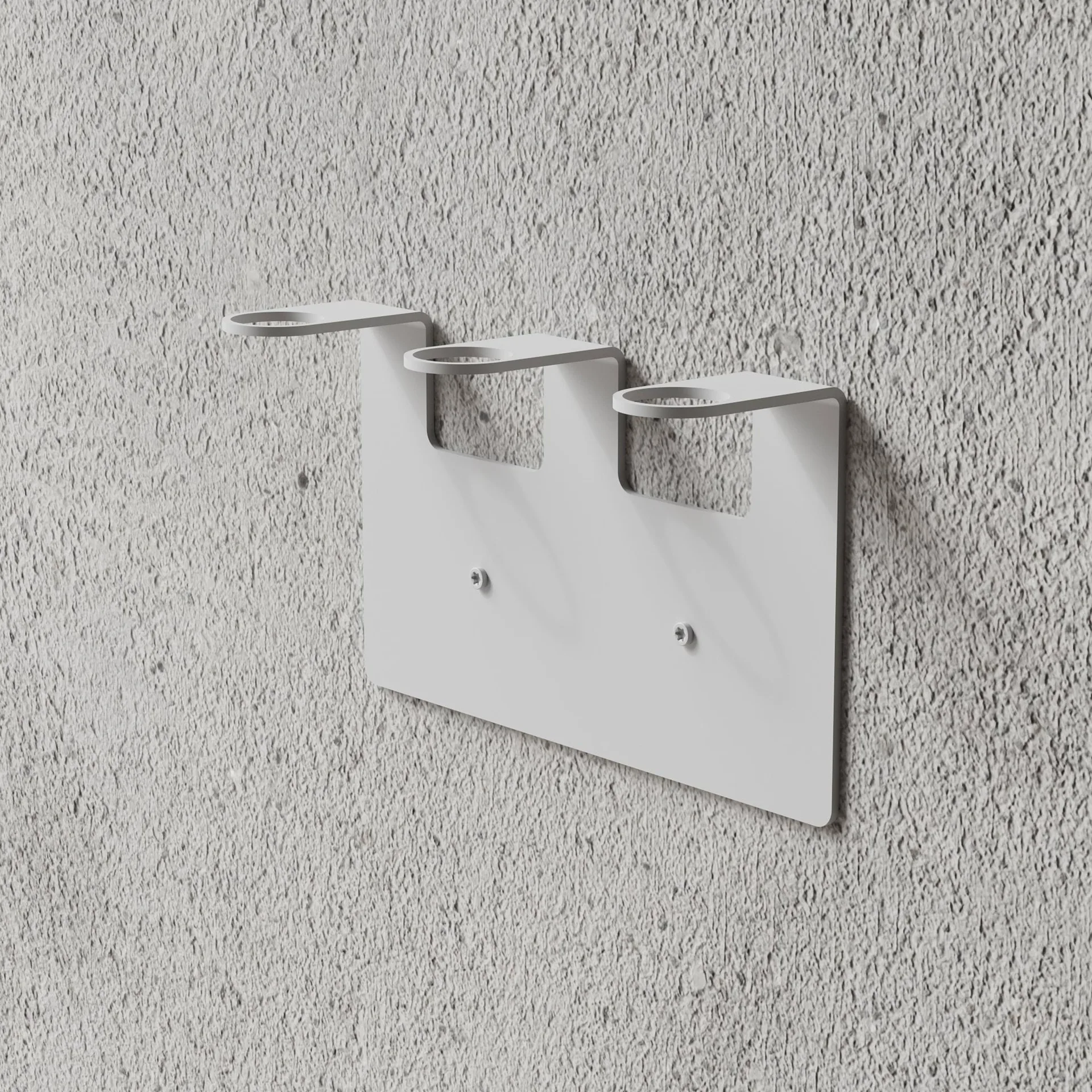 Nichba tvålhållare, White, triple Nichba