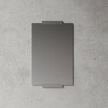 Nichba väggspegel - Brushed stainless steel, 70x50 cm - Nichba