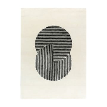 Circles ullmatta naturvit - 170x240 cm - NJRD