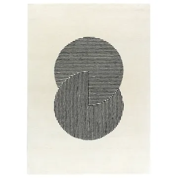 Circles ullmatta naturvit - 200x300 cm - NJRD