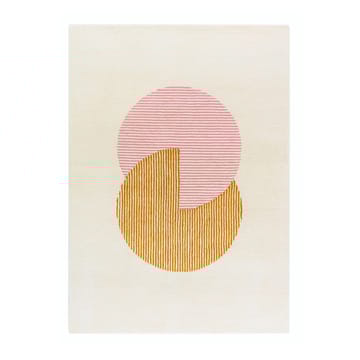 Circles ullmatta rosa - 170x240 cm - NJRD