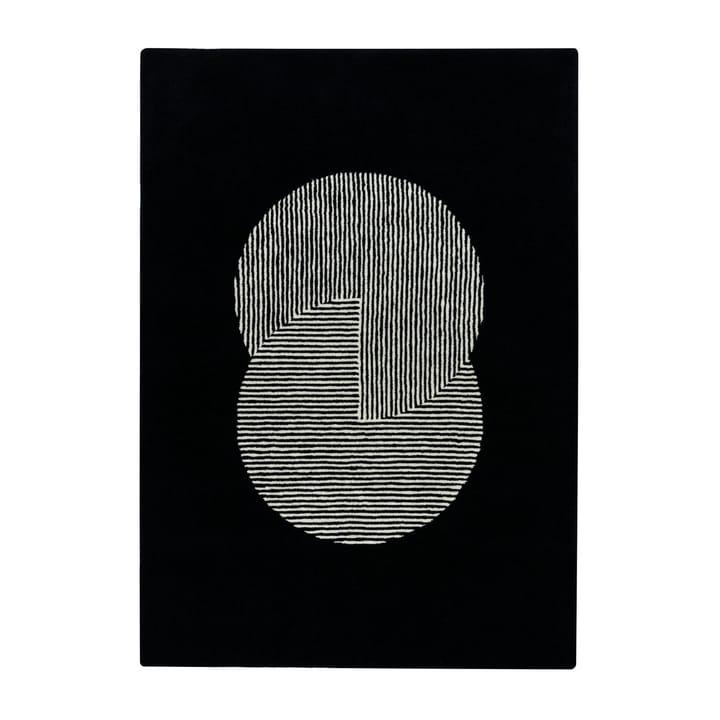 Circles ullmatta svart, 170x240 cm NJRD