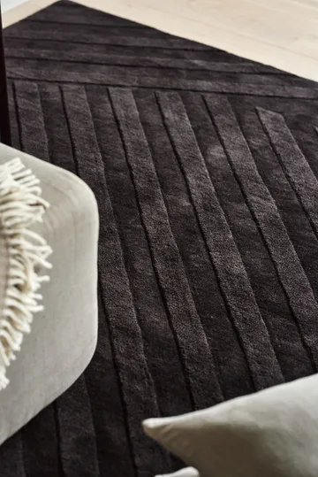 Levels Stripes ullmatta - Brun, 200x300 cm - NJRD