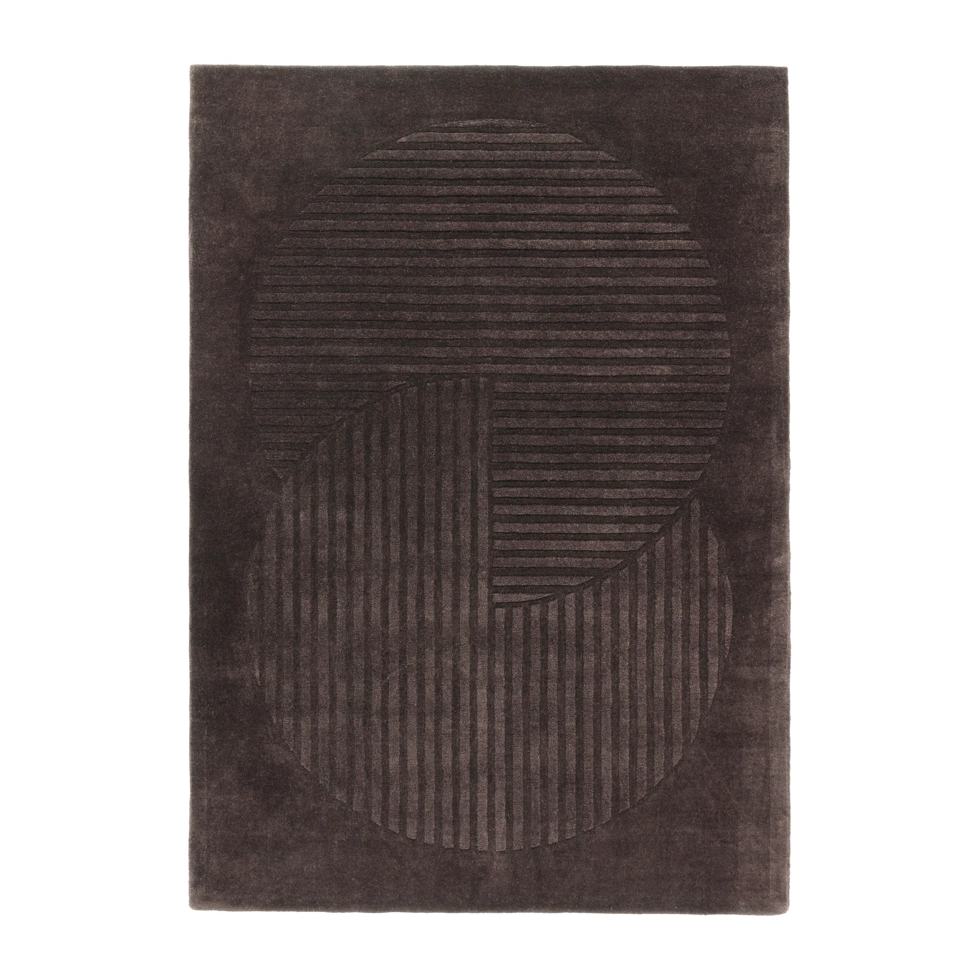 Levels ullmatta circles brun, 170x240 cm NJRD