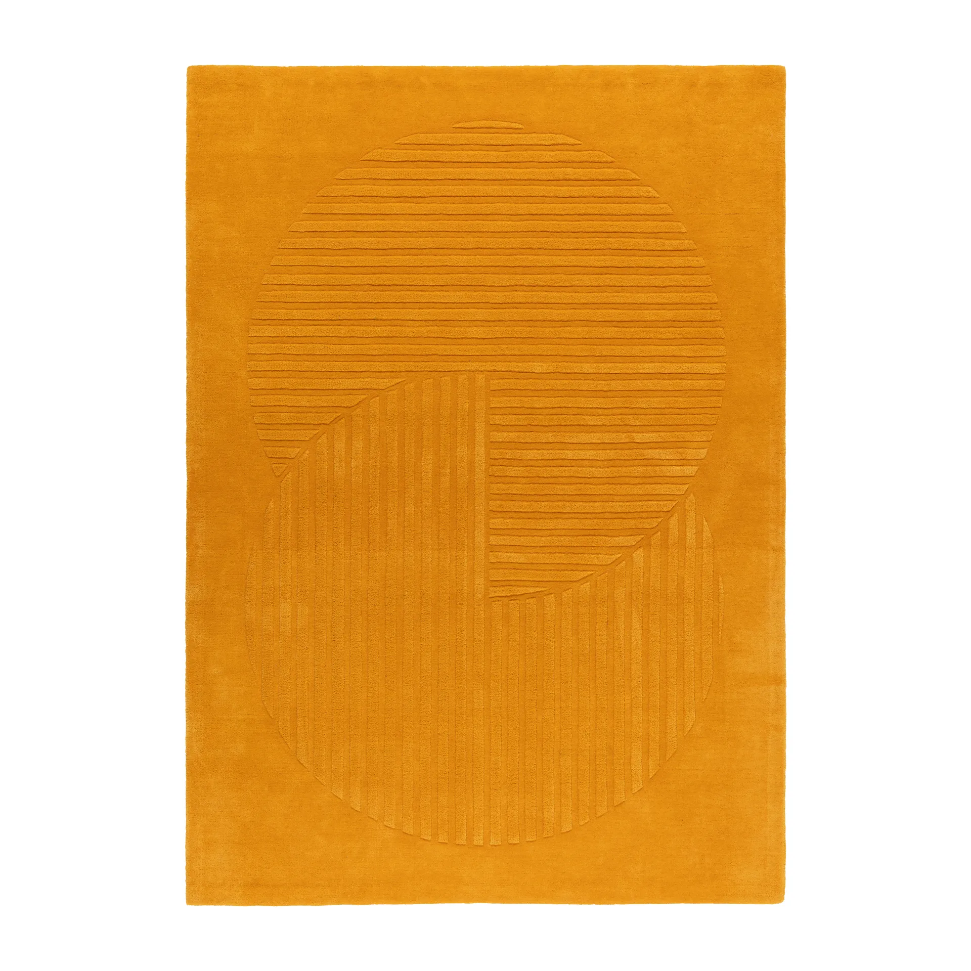 Levels ullmatta circles gul, 200x300 cm NJRD