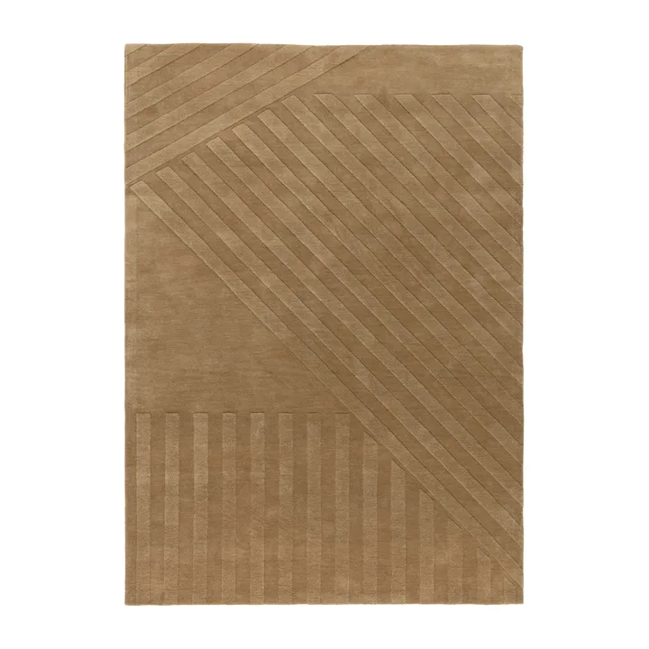 Levels ullmatta stripes beige - Stripes beige, 170x240 cm - NJRD