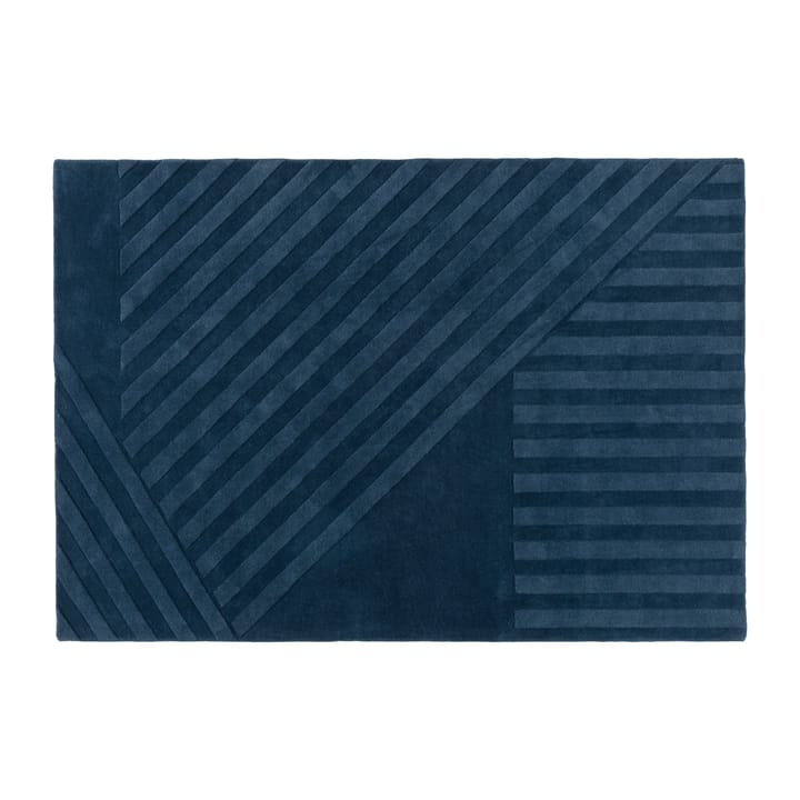 Levels ullmatta stripes blå - 200x300 cm - NJRD