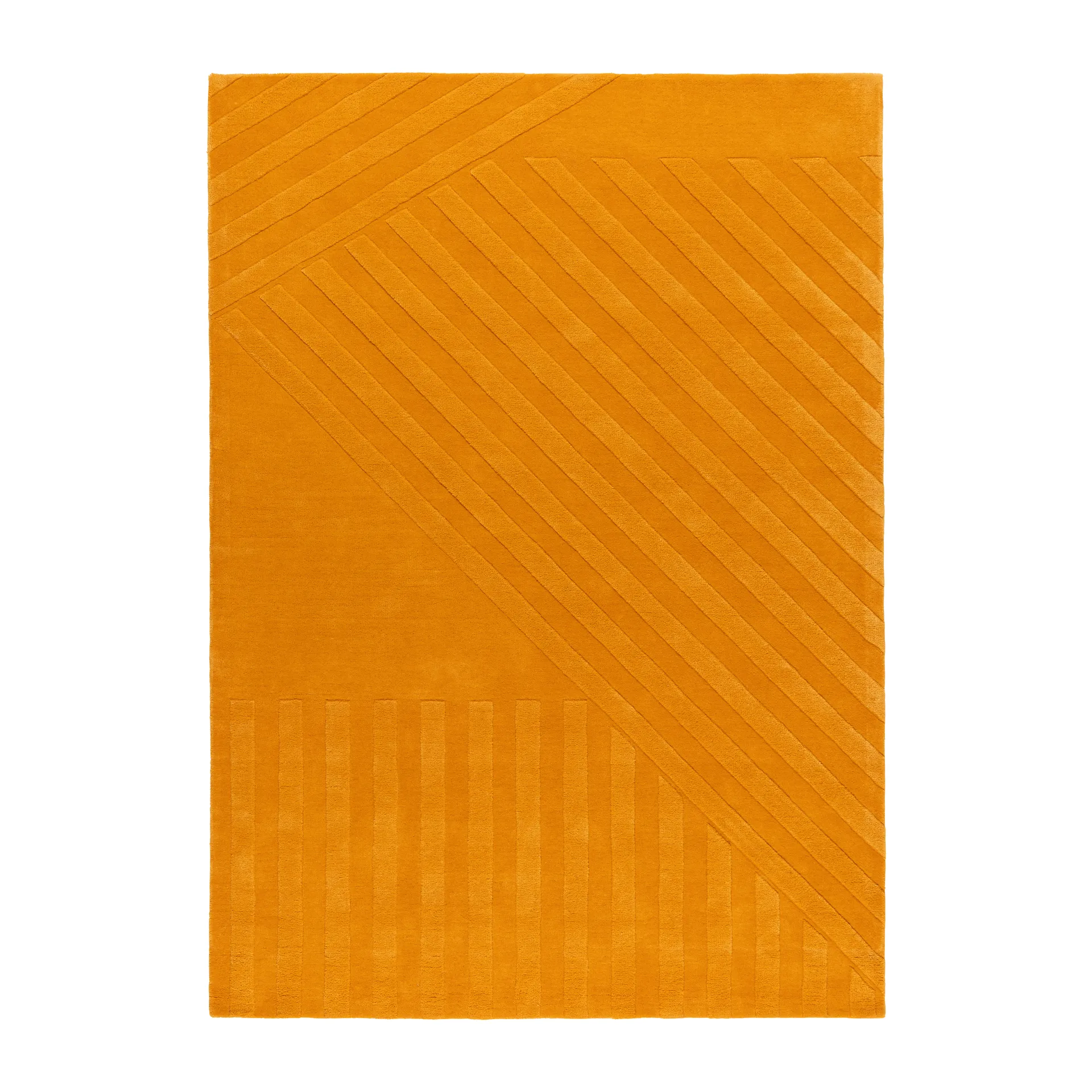 Levels ullmatta stripes gul, 170x240 cm NJRD