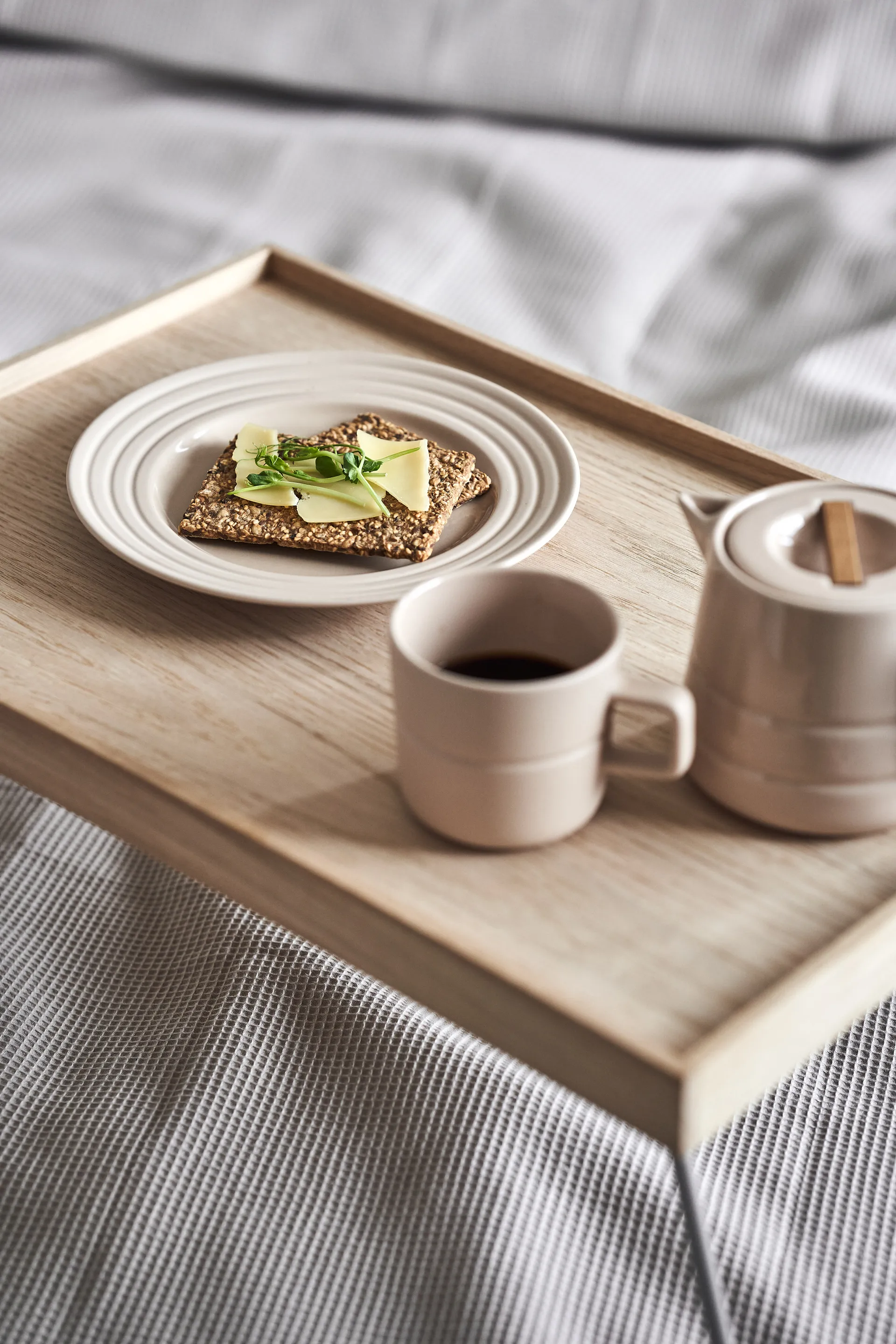 Lines assiett Ø21 cm 6-pack, Beige NJRD