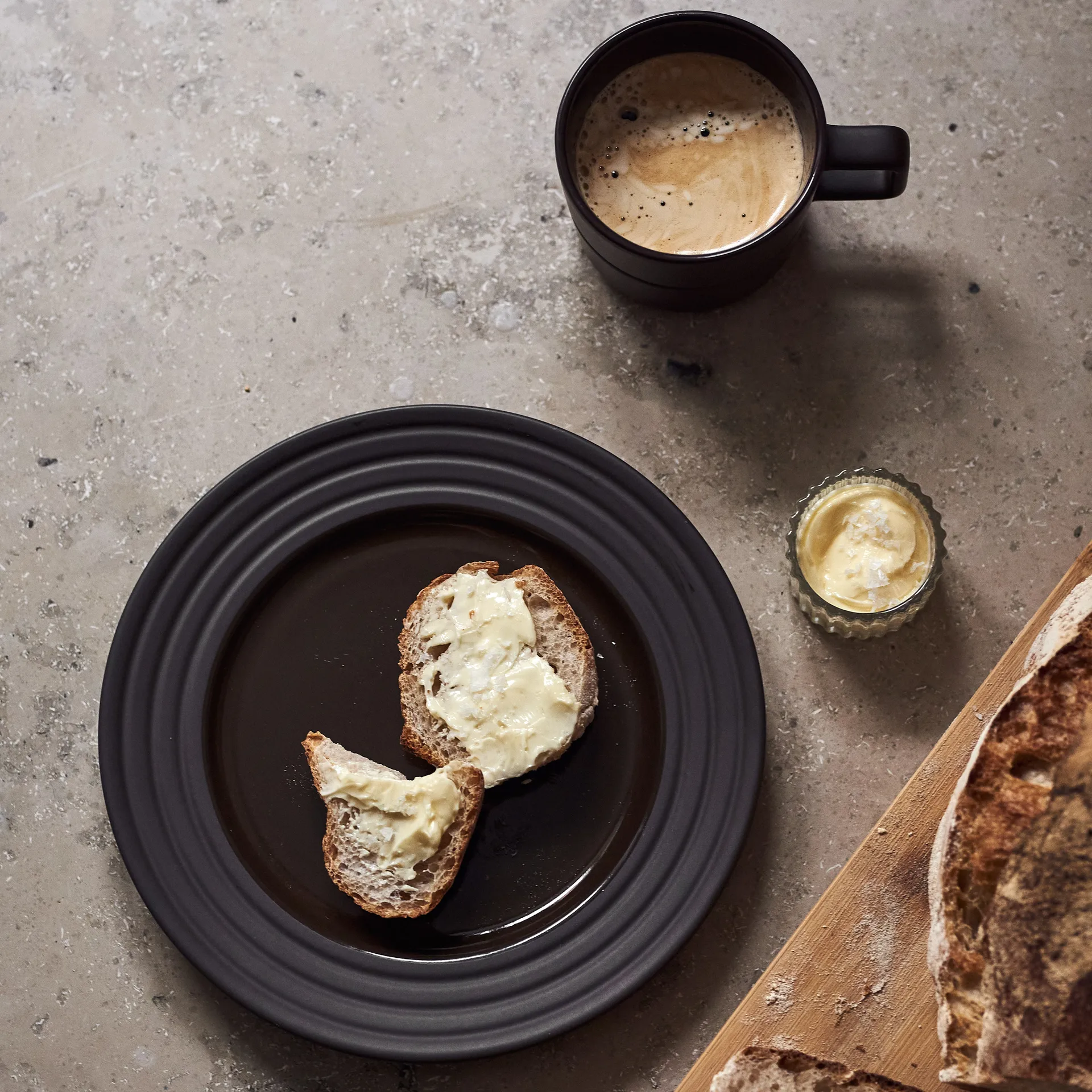 Lines assiett Ø21 cm, Brun NJRD