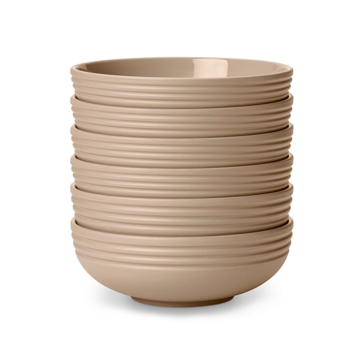 Lines skål Ø16 cm 6-pack - Beige - NJRD