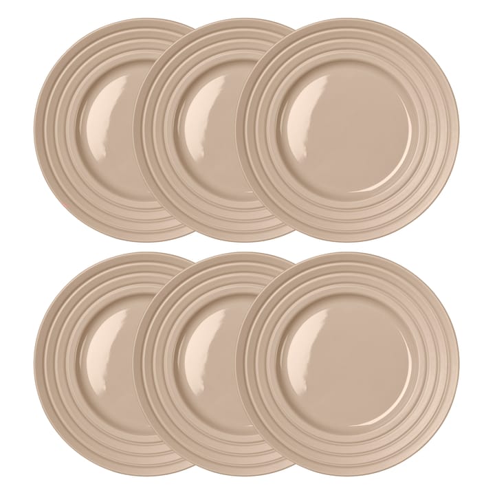 Lines tallrik Ø27 cm 6-pack - Beige - NJRD