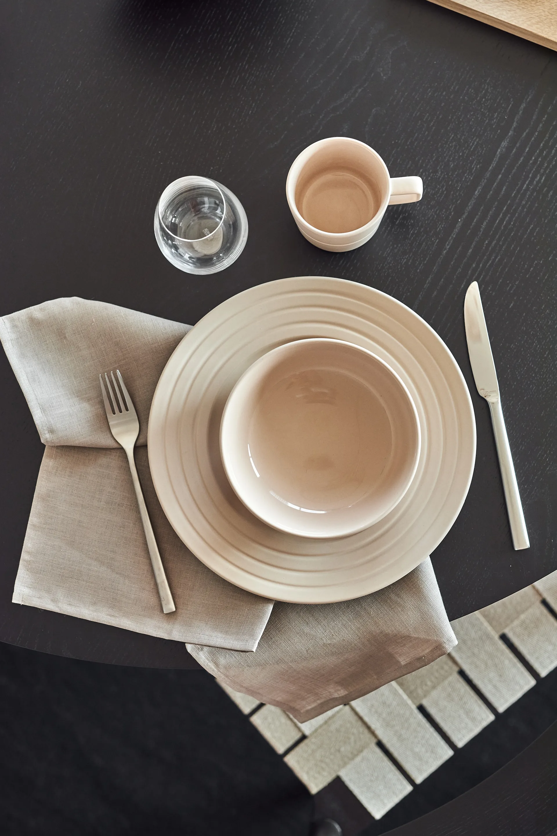 Lines tallrik Ø27 cm 6-pack, Beige NJRD