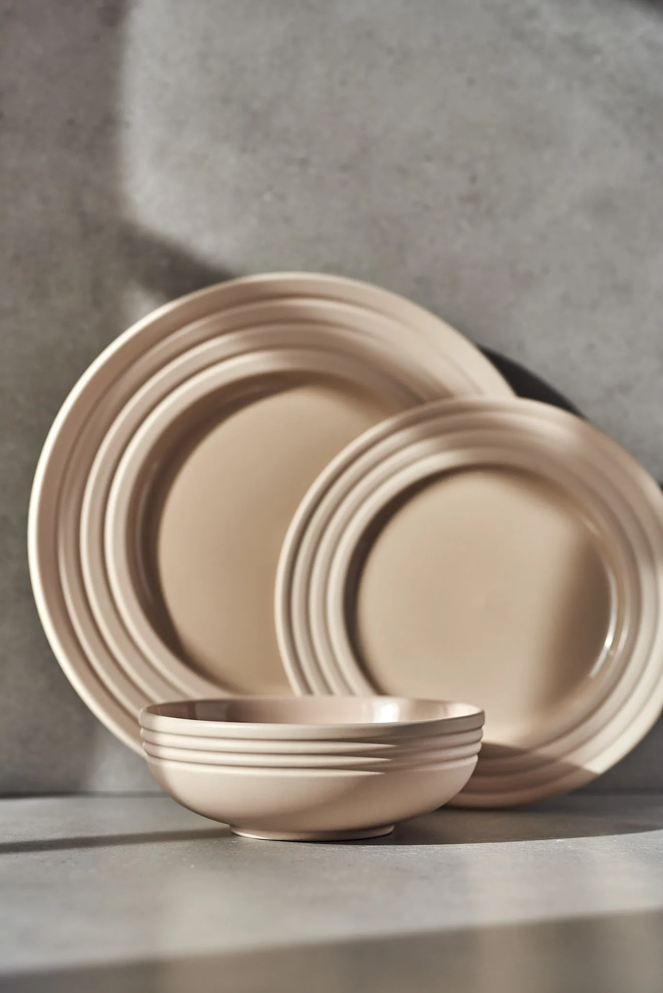 Lines tallrik Ø27 cm, Beige NJRD