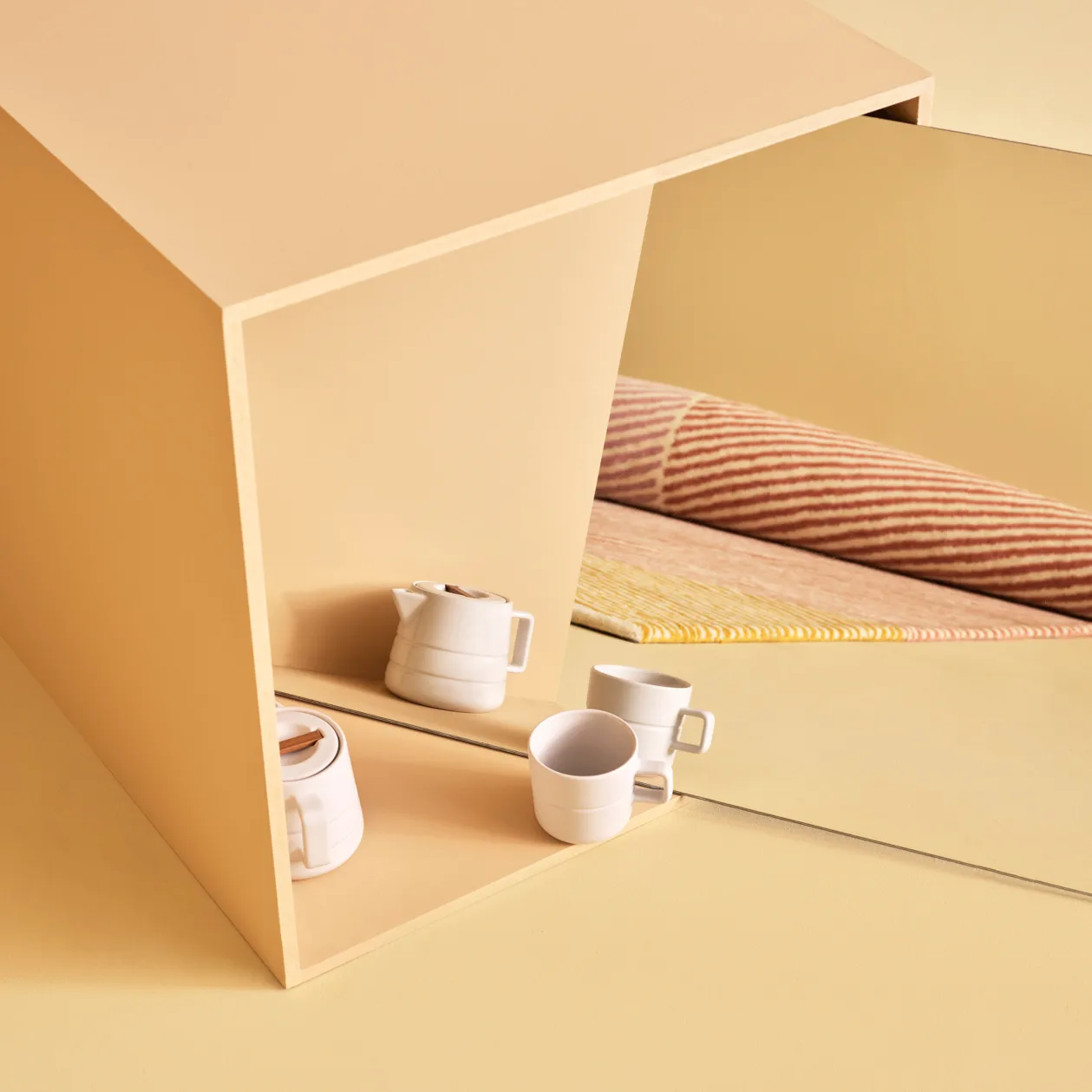 Rectangles ullmatta rosa, 200x300 cm NJRD