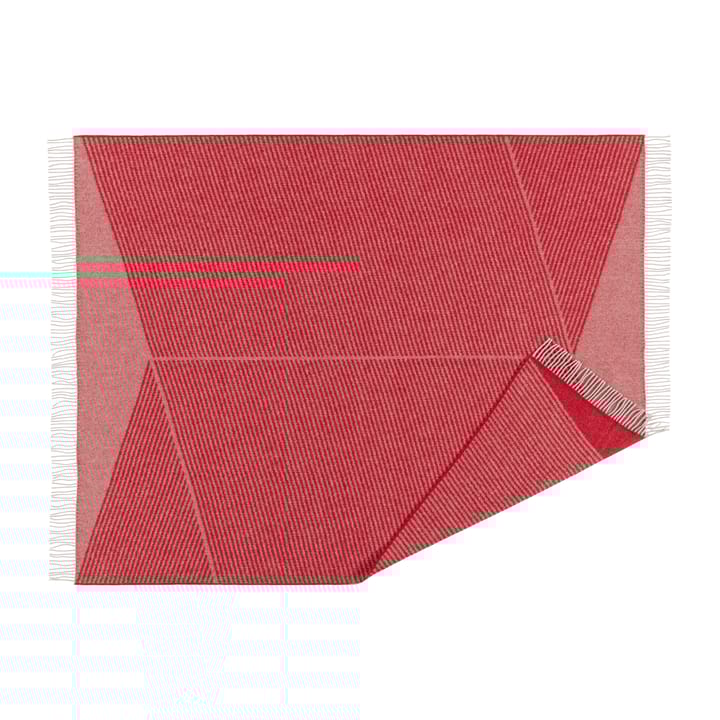 Rectangles ullpläd seasonal edition 130x185 cm - Röd - NJRD