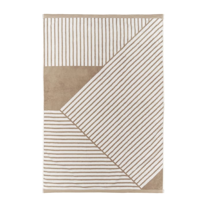 Stripes badhandduk 100x150 cm, Beige NJRD