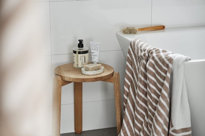 Stripes badhandduk 100x150 cm, Beige NJRD