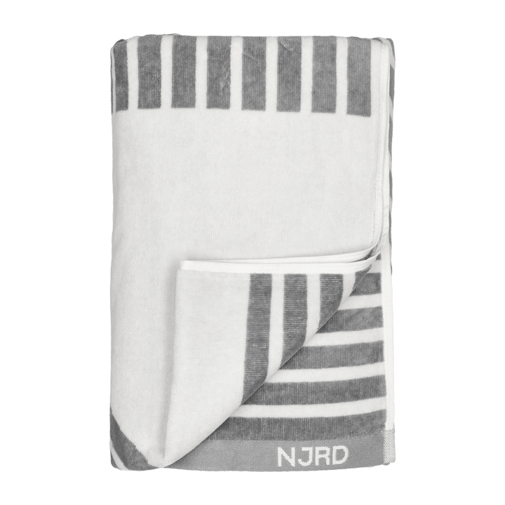 Stripes badhandduk 100x150 cm - Grå - NJRD