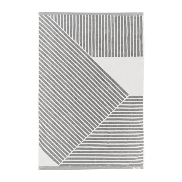 Stripes badhandduk 100x150 cm, Grå NJRD