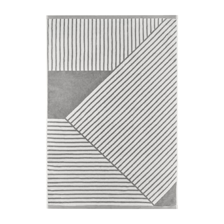 Stripes badhandduk 100x150 cm - Grå - NJRD