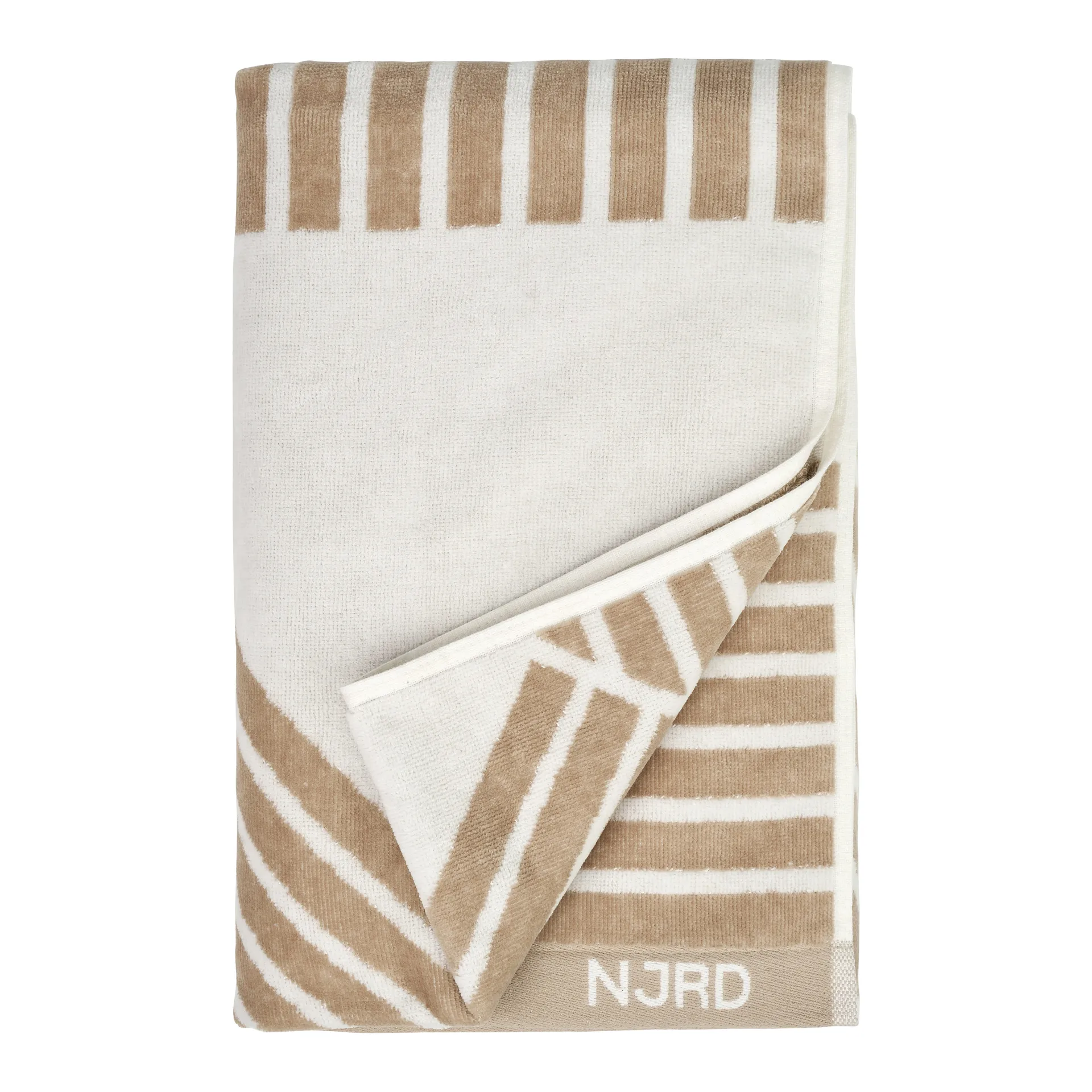 Stripes badhandduk 70x140 cm, Beige NJRD