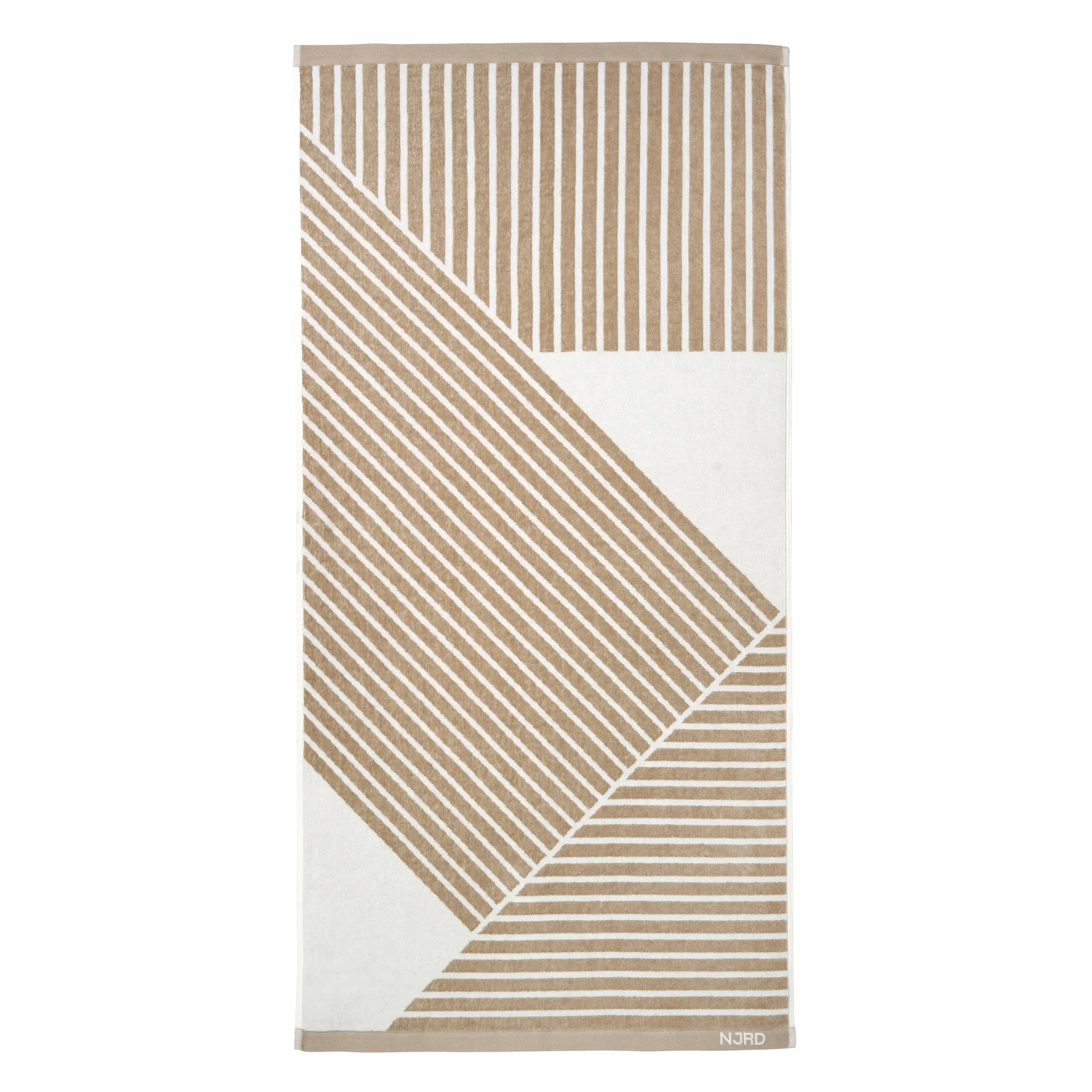 Stripes badhandduk 70x140 cm, Beige NJRD