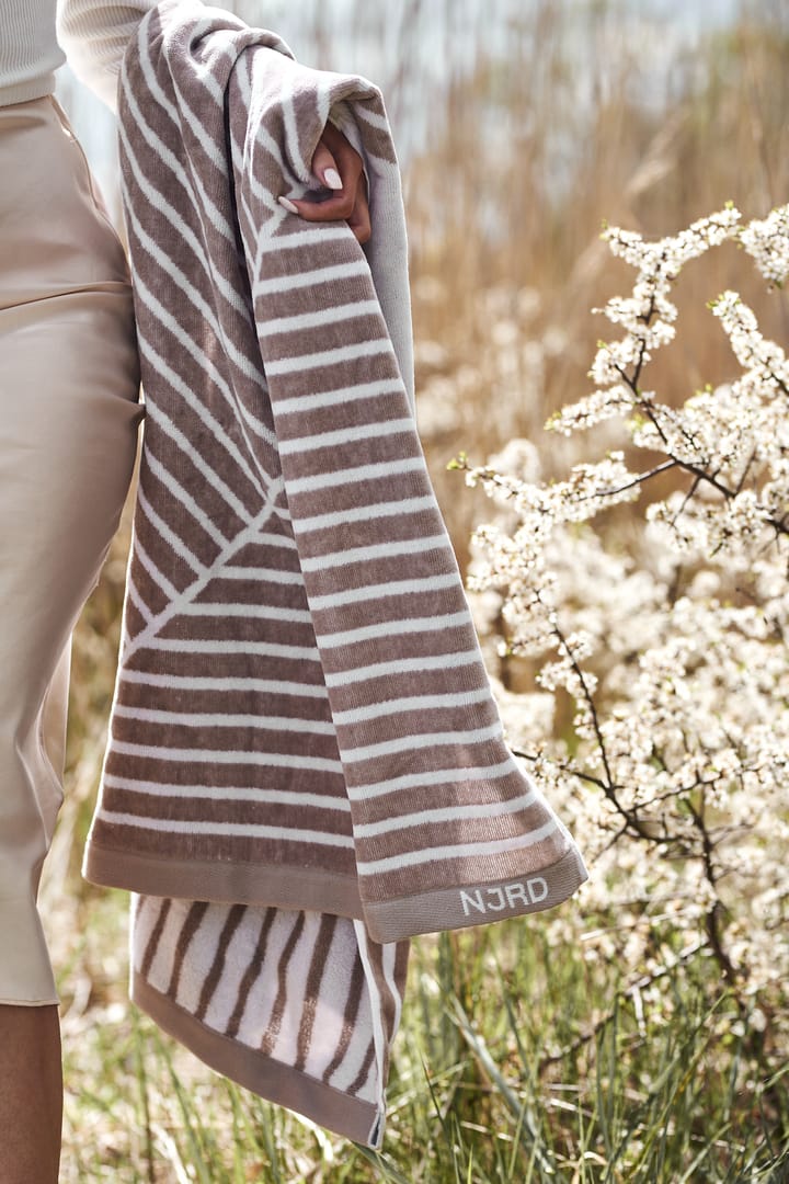 Stripes badhandduk 70x140 cm, Beige NJRD