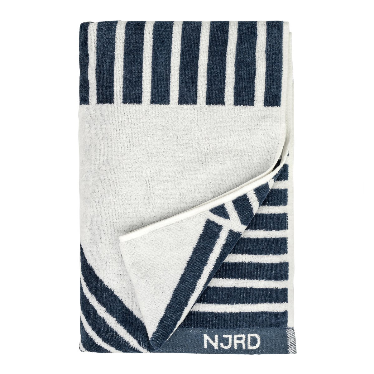 NJRD Stripes badhandduk 70x140 cm Blå | Skandinavisk Design | Badlakan | Blå