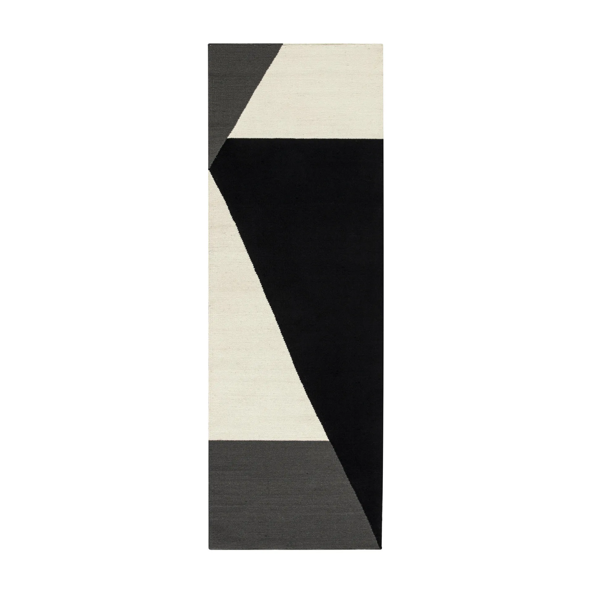 Stripes blocks kelimmatta svart, 80x240 cm NJRD