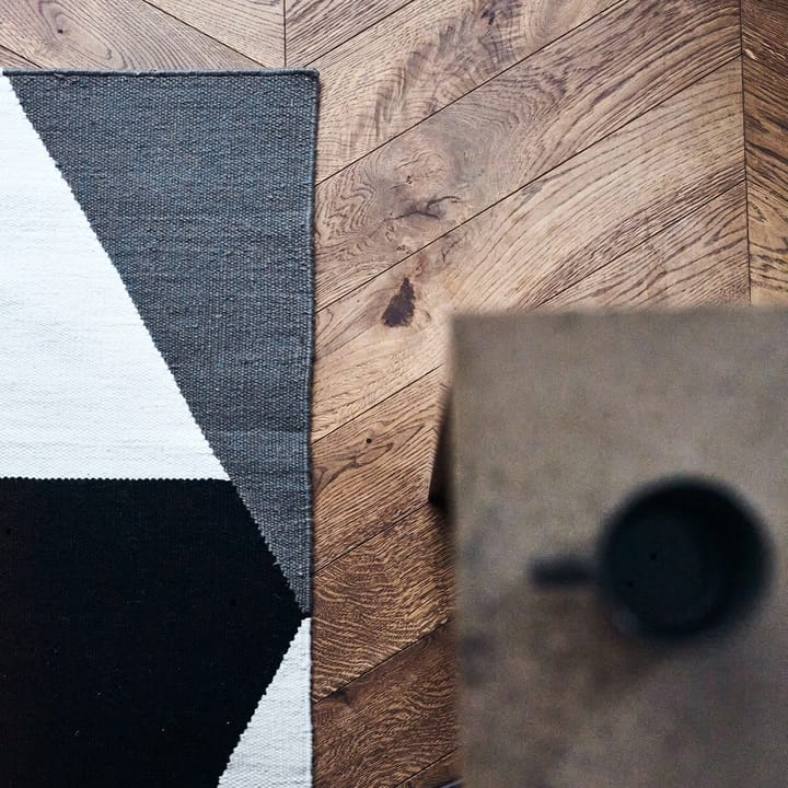 Stripes blocks kelimmatta svart - 80x240 cm - NJRD