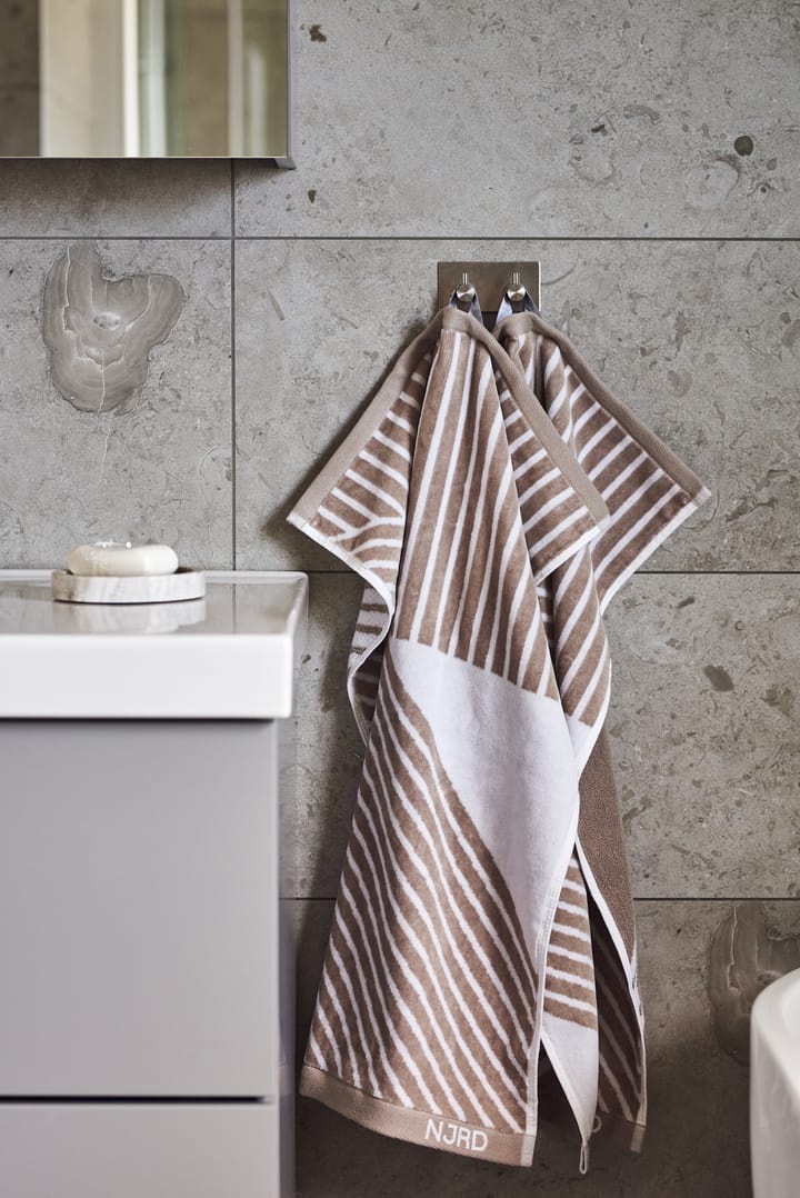 Stripes handduk 50x70 cm, Beige NJRD