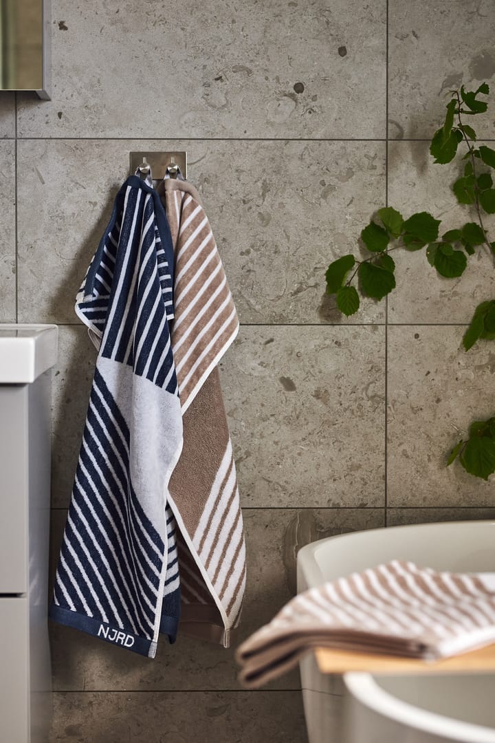 Stripes handduk 50x70 cm, Beige NJRD