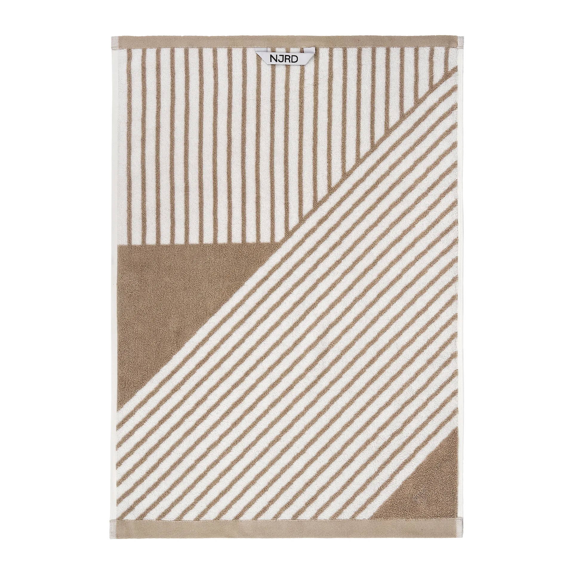 Stripes handduk 50x70 cm, Beige NJRD