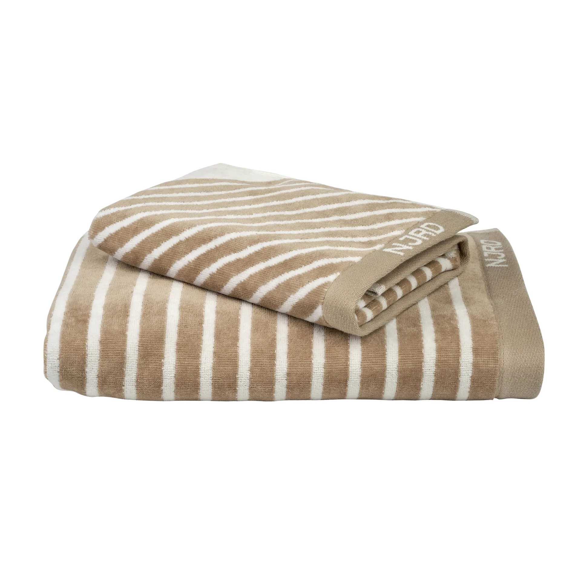 Stripes handduk 50x70 cm, Beige NJRD