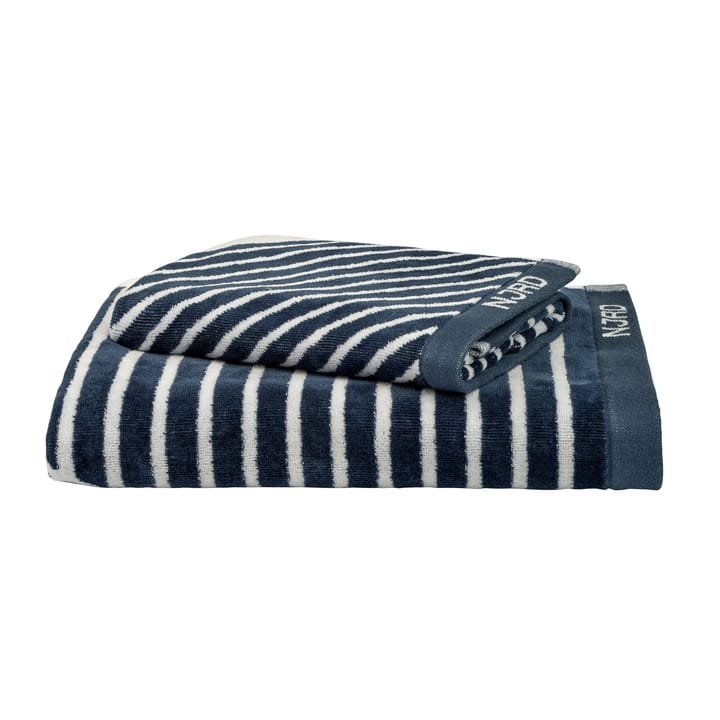 Stripes handduk 50x70 cm, Blå NJRD