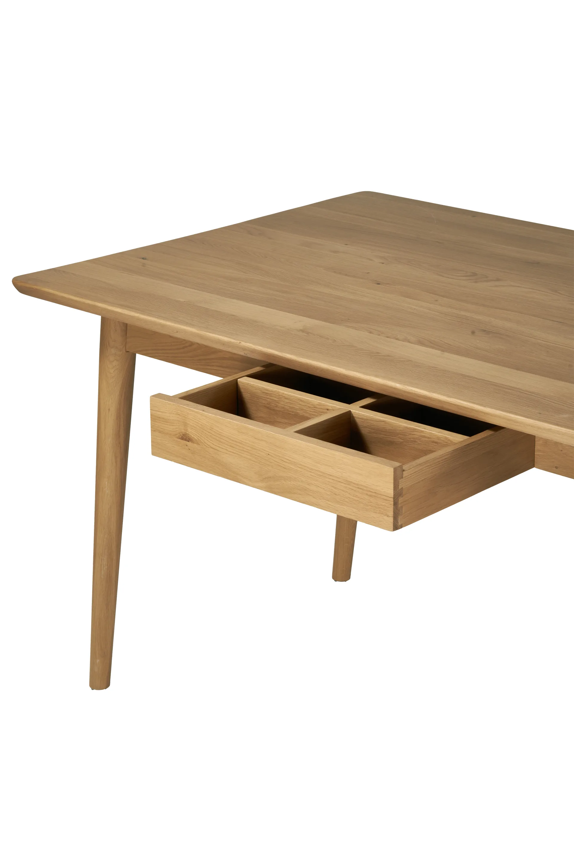 VIOR matbord 120 cm + stol 4-pack - Lackerad ek-natur NJRD