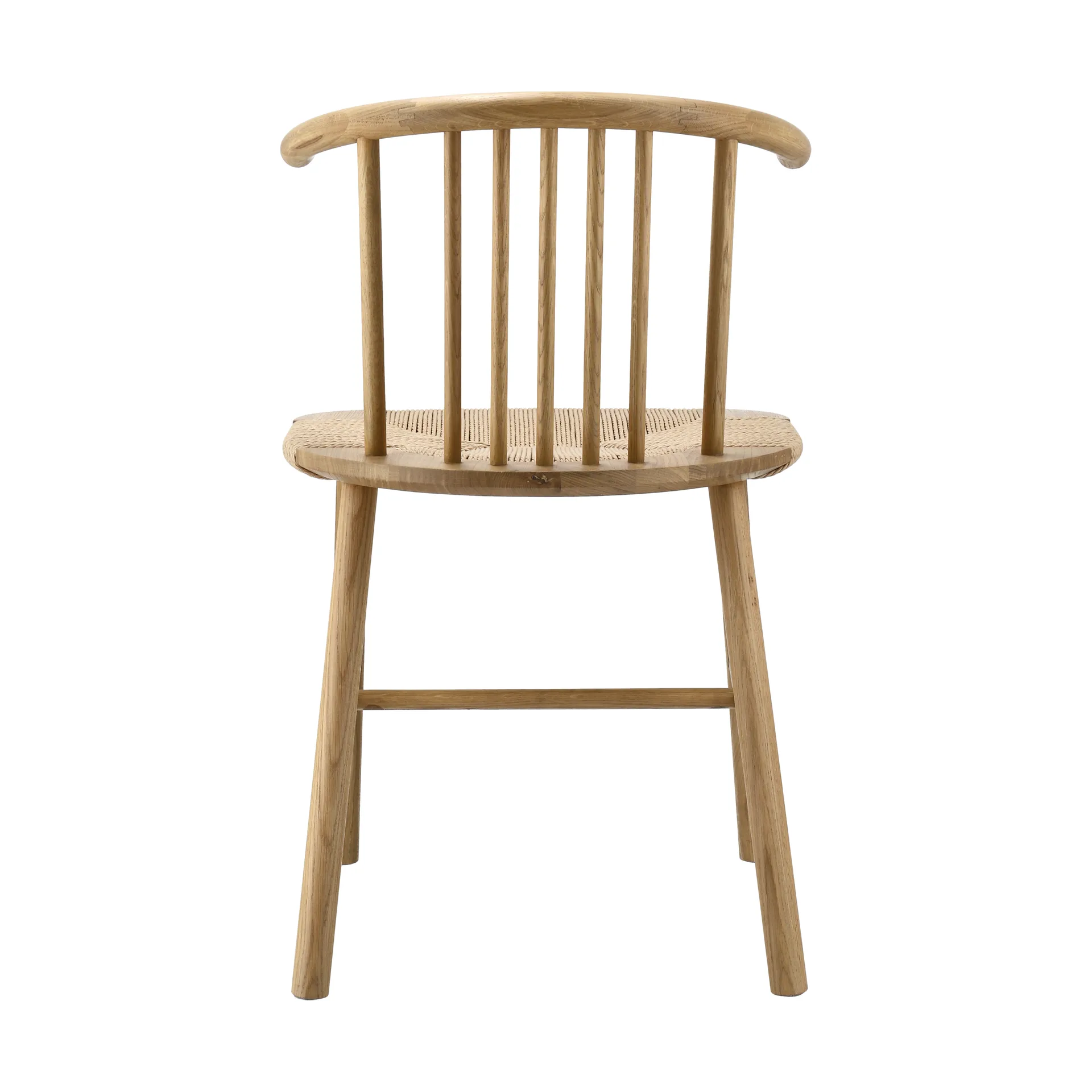 VIOR matstol flätad sits, Lackerad ek-natur, 4-pack NJRD