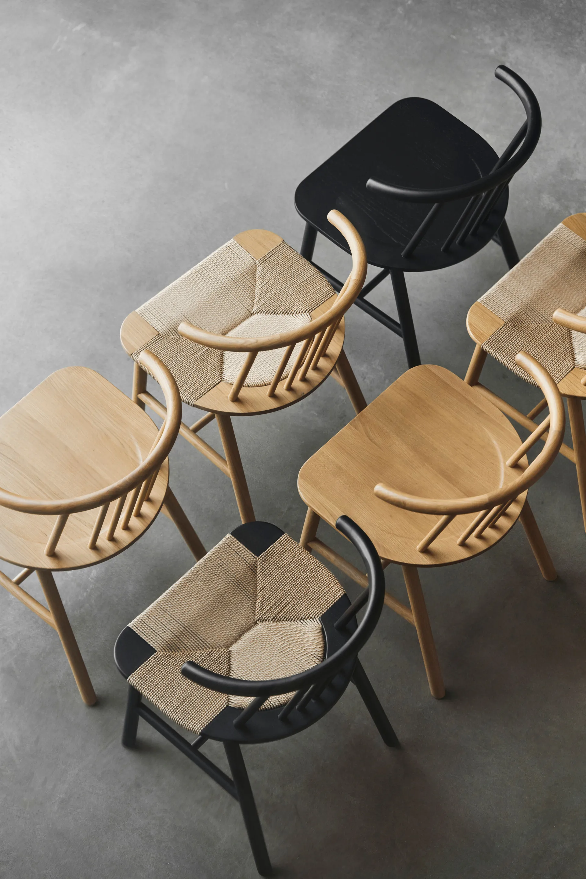 VIOR matstol flätad sits, Lackerad ek-natur, 4-pack NJRD