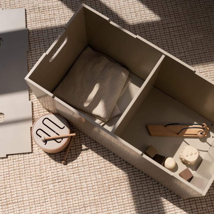 Cube Long förvaringslåda, Beige Nofred