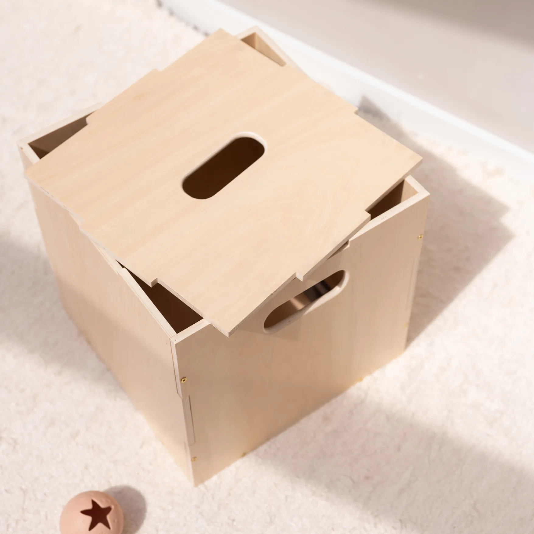 Cube Storage förvaringslåda, Björk Nofred