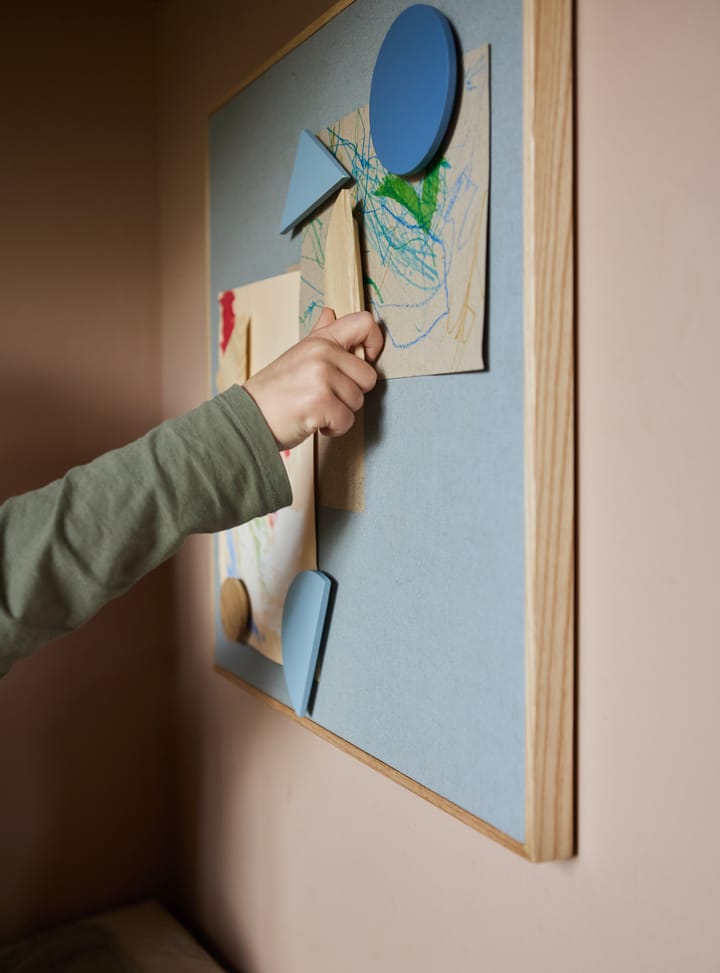 Noticeboard anslagstavla + 3 magneter, Blå Nofred